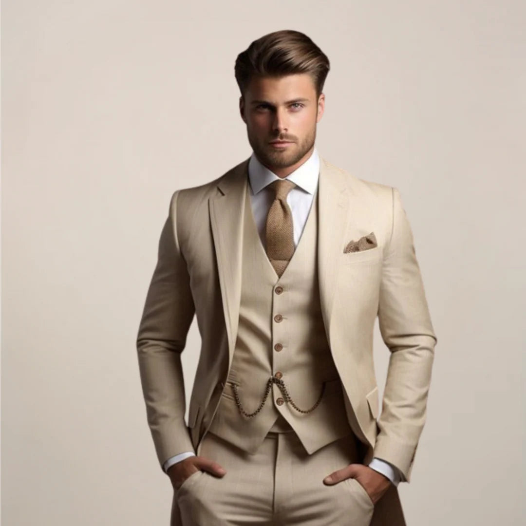 Harry | Men’s Single Breasted Three Piece Wedding Suit