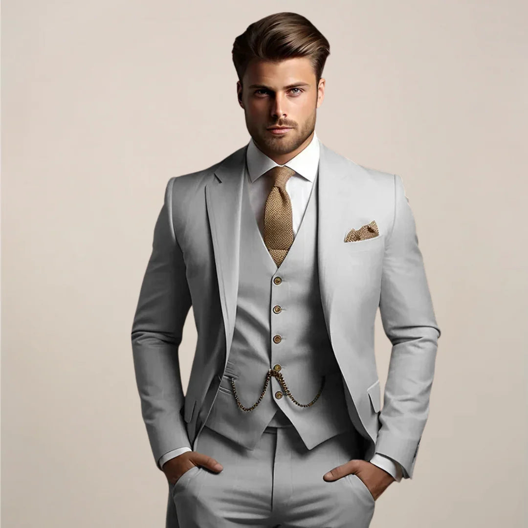Harry | Men’s Single Breasted Three Piece Wedding Suit