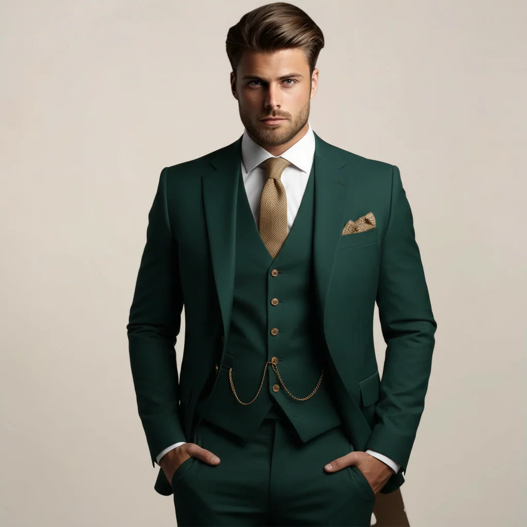 Harry | Men’s Single Breasted Three Piece Wedding Suit