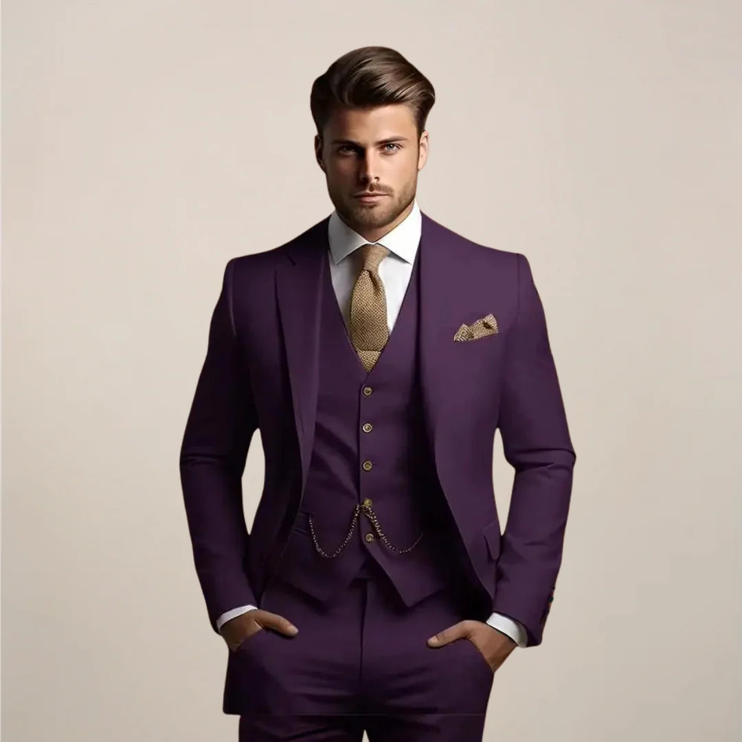 Harry | Men’s Single Breasted Three Piece Wedding Suit