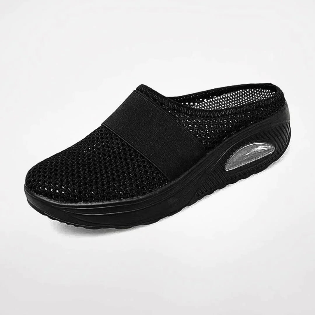 Helena | Women's Round Toe Slip-On Open Back Shoes