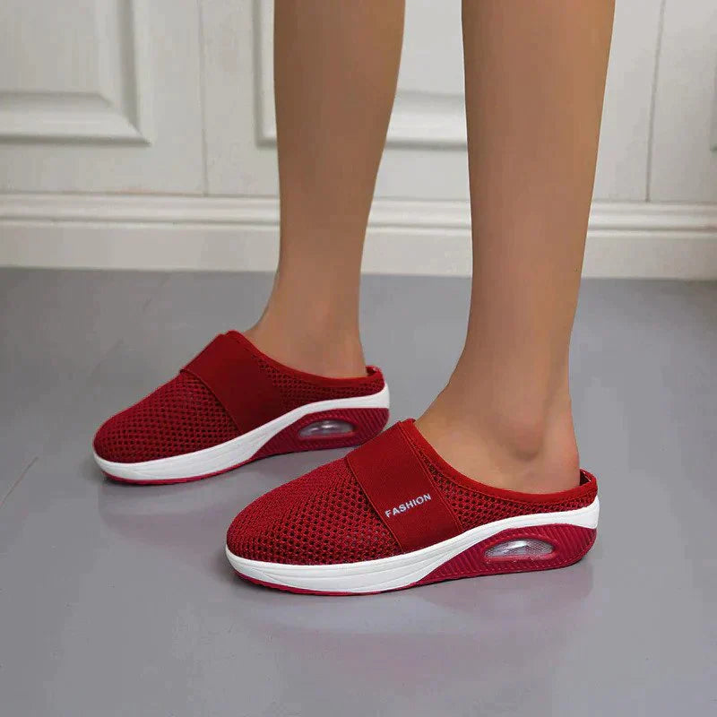 Helena | Women's Round Toe Slip-On Open Back Shoes