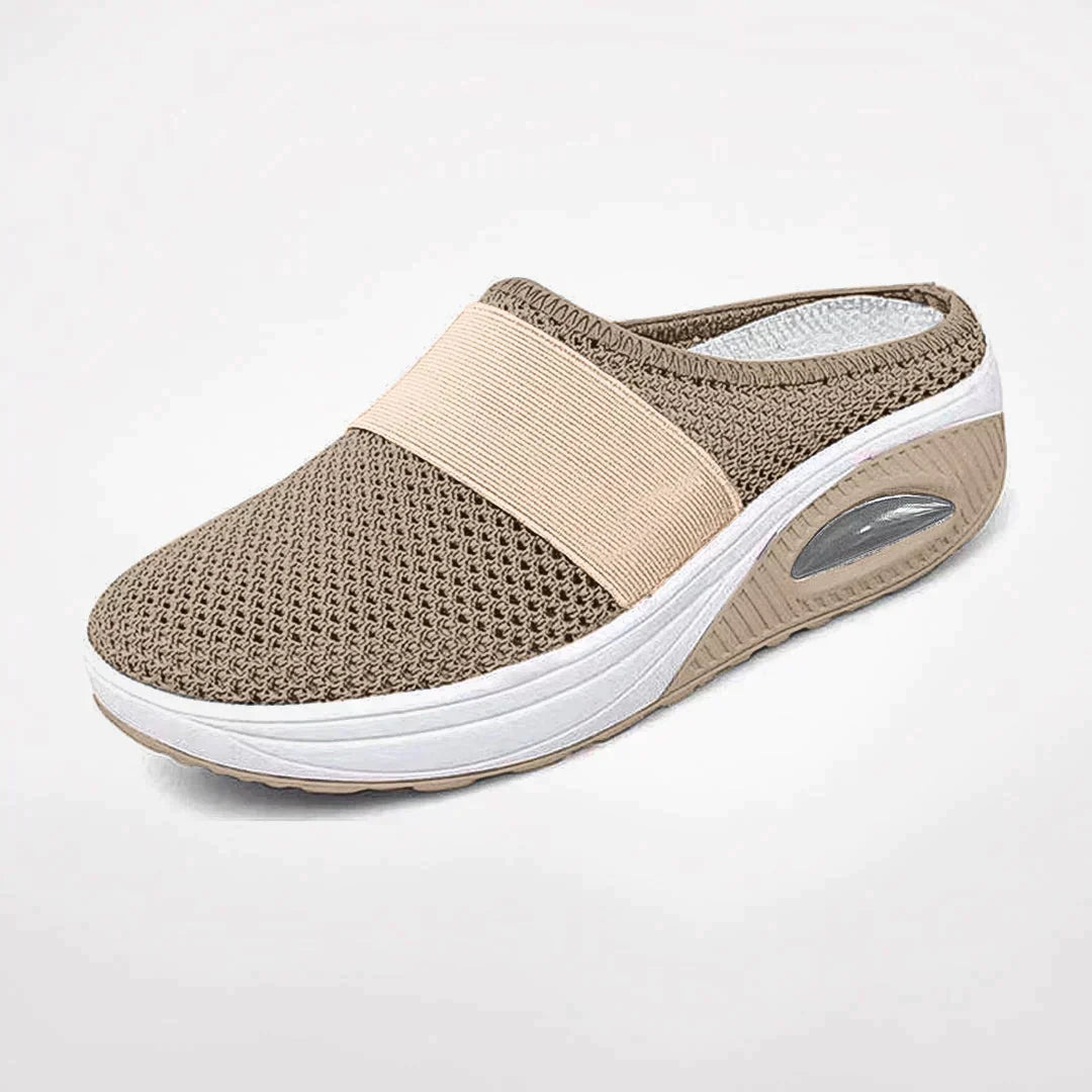 Helena | Women's Round Toe Slip-On Open Back Shoes