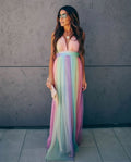 Honor | Women's Colorful Sleeveless Flowy Wedding Guest Dress