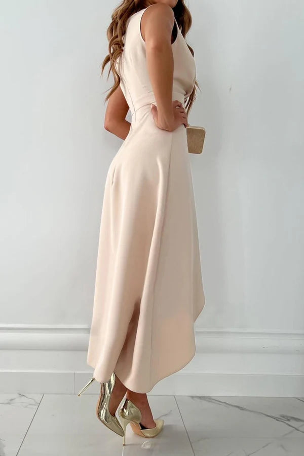 Isla | Women’s V Neck Sleeveless Event Maxi Dress