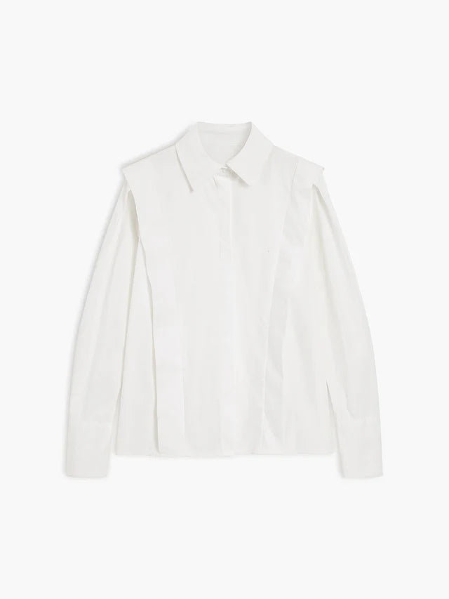Janet | Women's Pointed Colllar Button Down Long Sleeve Shirt