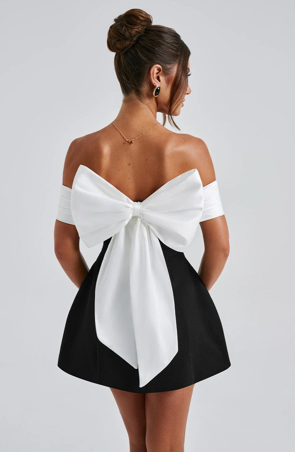 Jemima | Women's Strapless A Line Grad Party Mini Dress