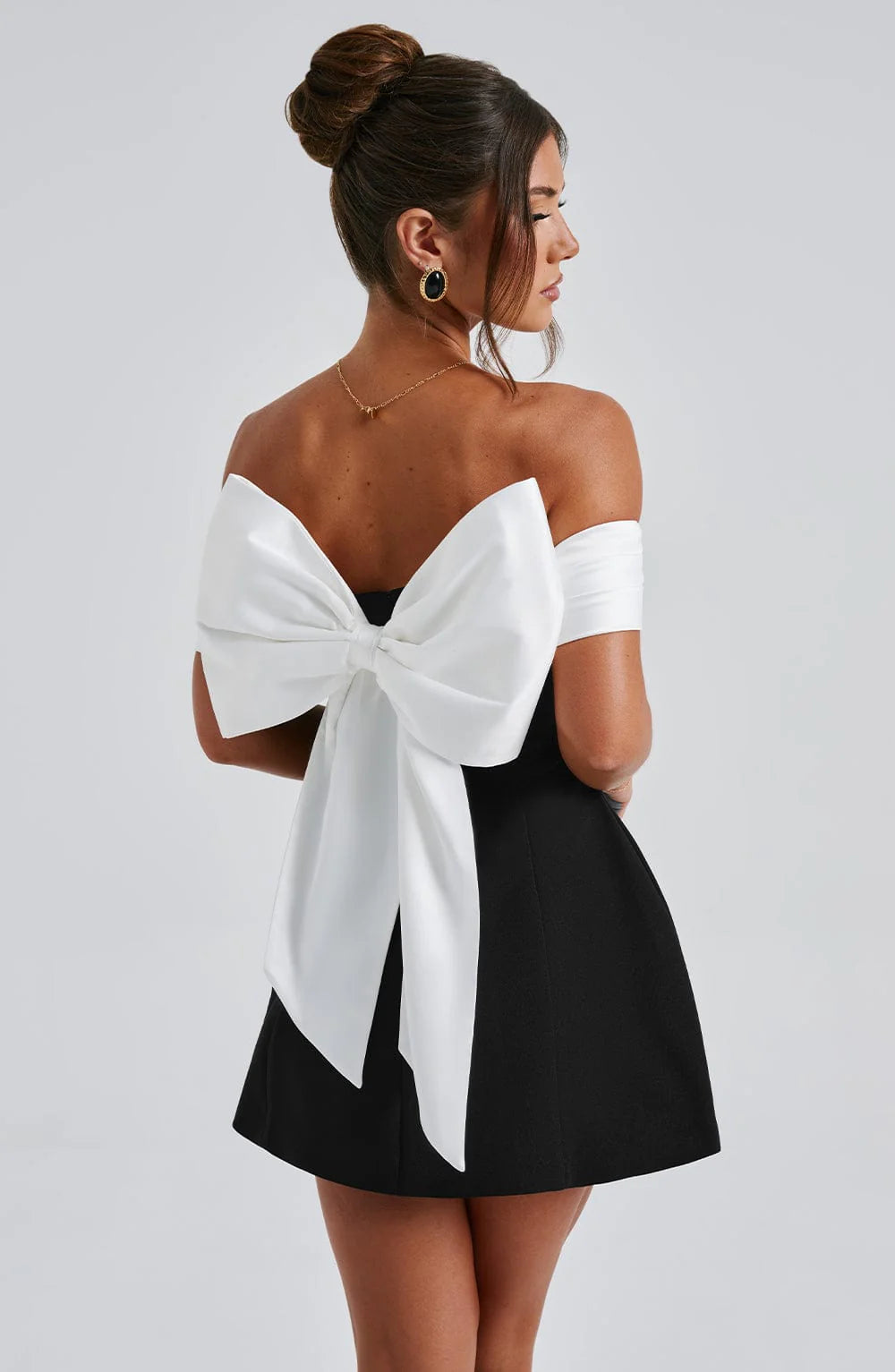 Jemima | Women's Strapless A Line Grad Party Mini Dress