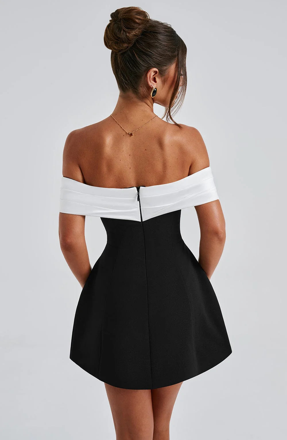 Jemima | Women's Strapless A Line Grad Party Mini Dress
