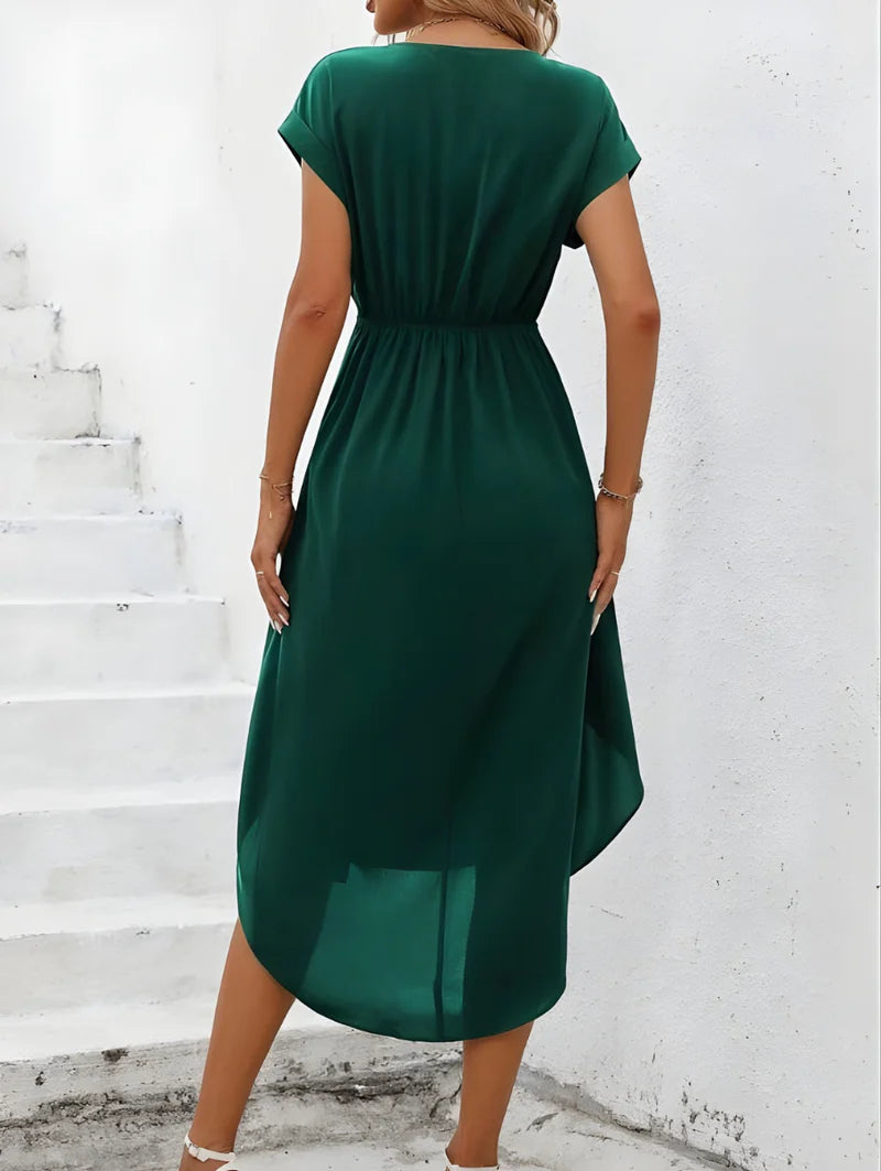 Jennifer | Women’s Cap Sleeve V Neck Summer Dress
