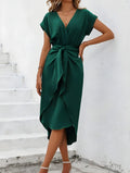Jennifer | Women’s Cap Sleeve V Neck Summer Dress