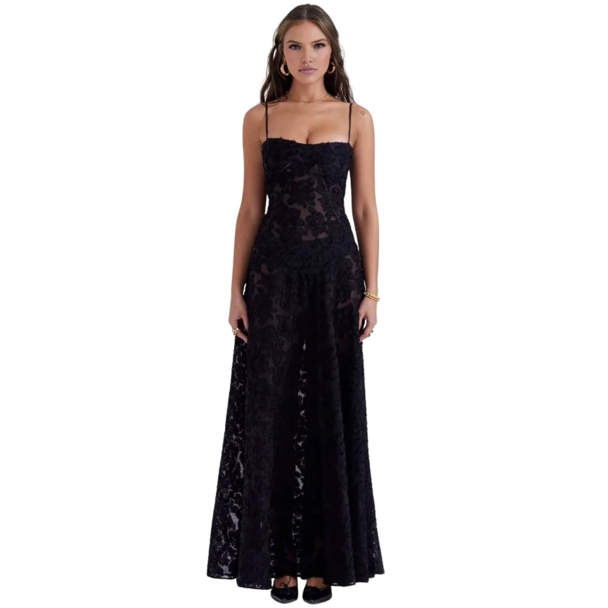Jennifer | Women’s Sleeveless Flowy Maxi Prom Dress