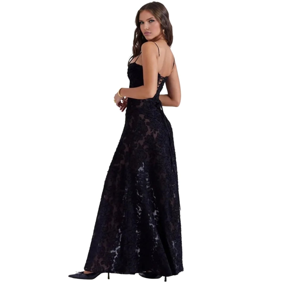 Jennifer | Women’s Sleeveless Flowy Maxi Prom Dress