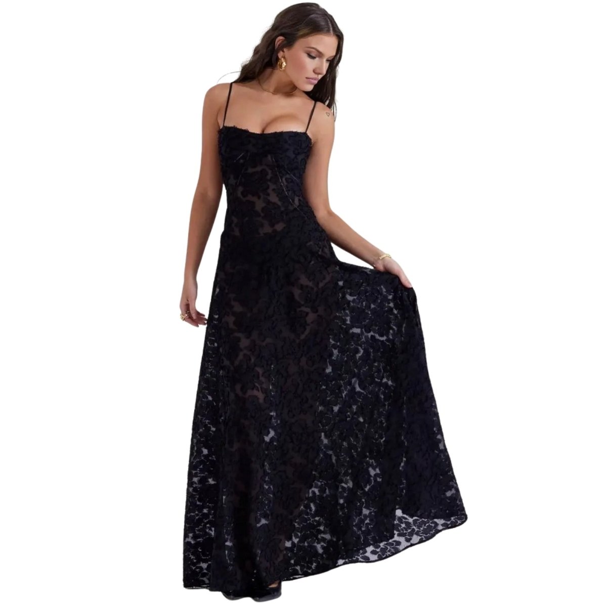 Jennifer | Women’s Sleeveless Flowy Maxi Prom Dress