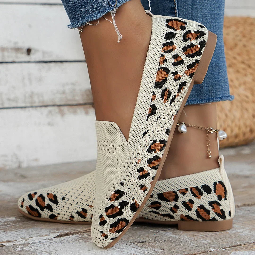 Joanne | Women's Square Toe Slip On Mesh Summer Shoes