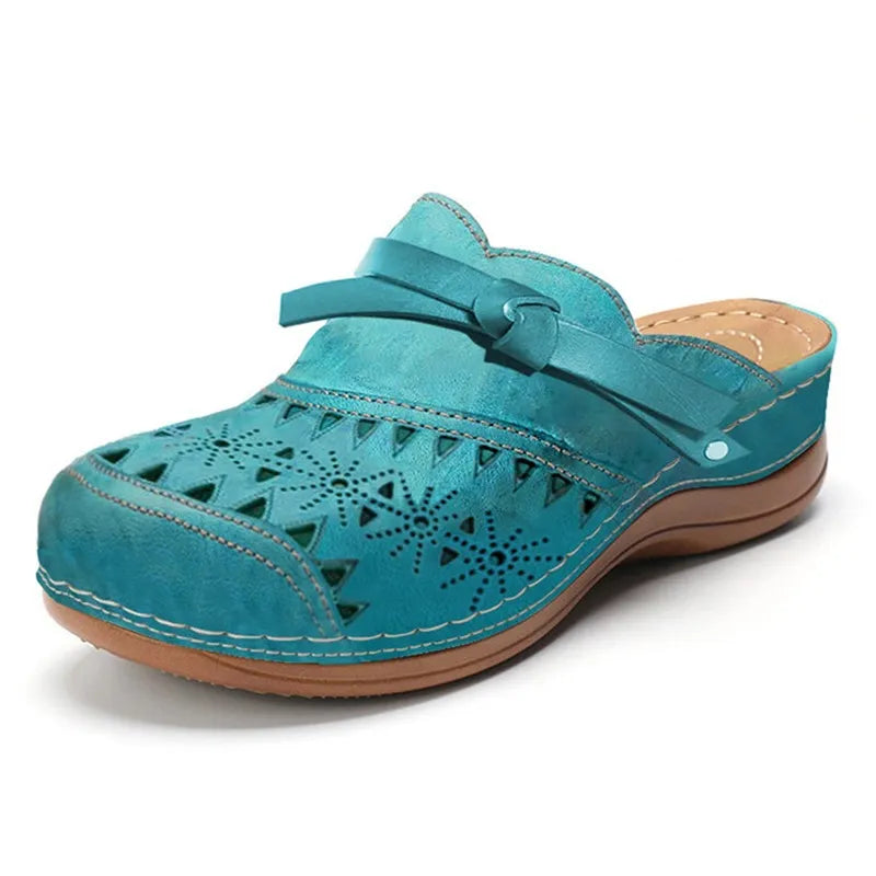 Joy | Women's Cutout Open Back Slip On Round Toe Clogs