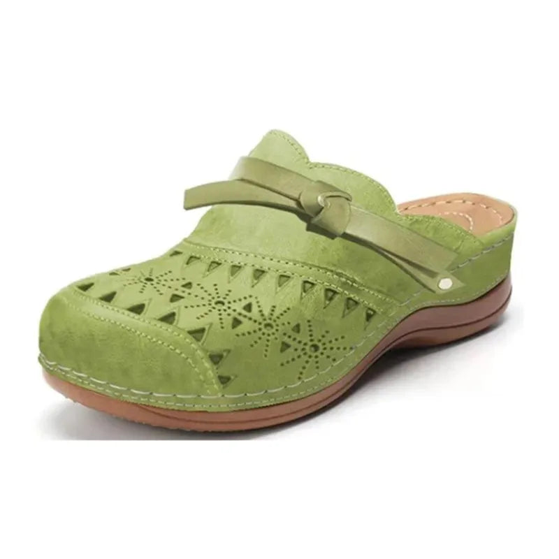 Joy | Women's Cutout Open Back Slip On Round Toe Clogs