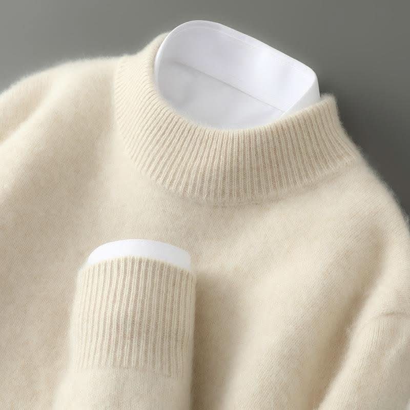 Juniper | Women’s Crew Neck Long Sleeve Ribbed Cashmere Sweater