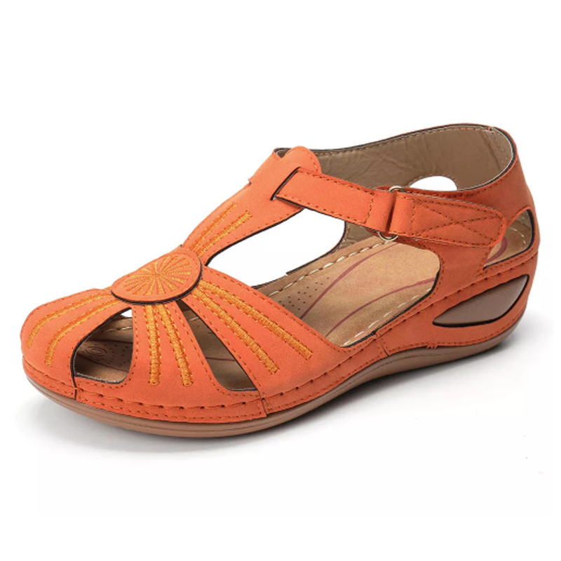 Katherine | Women's Slip-On Round Toe Wedge Sandals