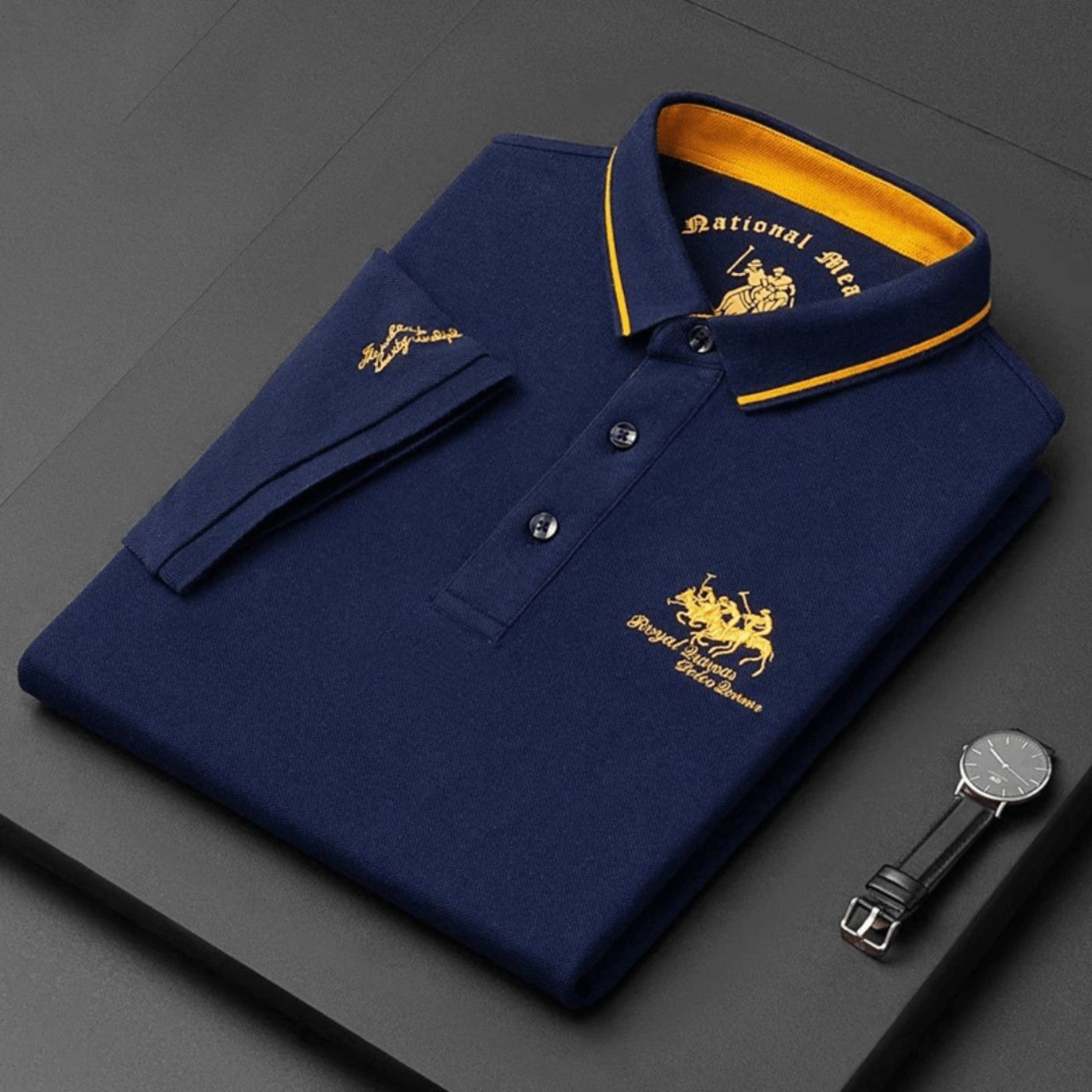 Keegan | Men’s Short Sleeve Button Front Collared Polo Shirt