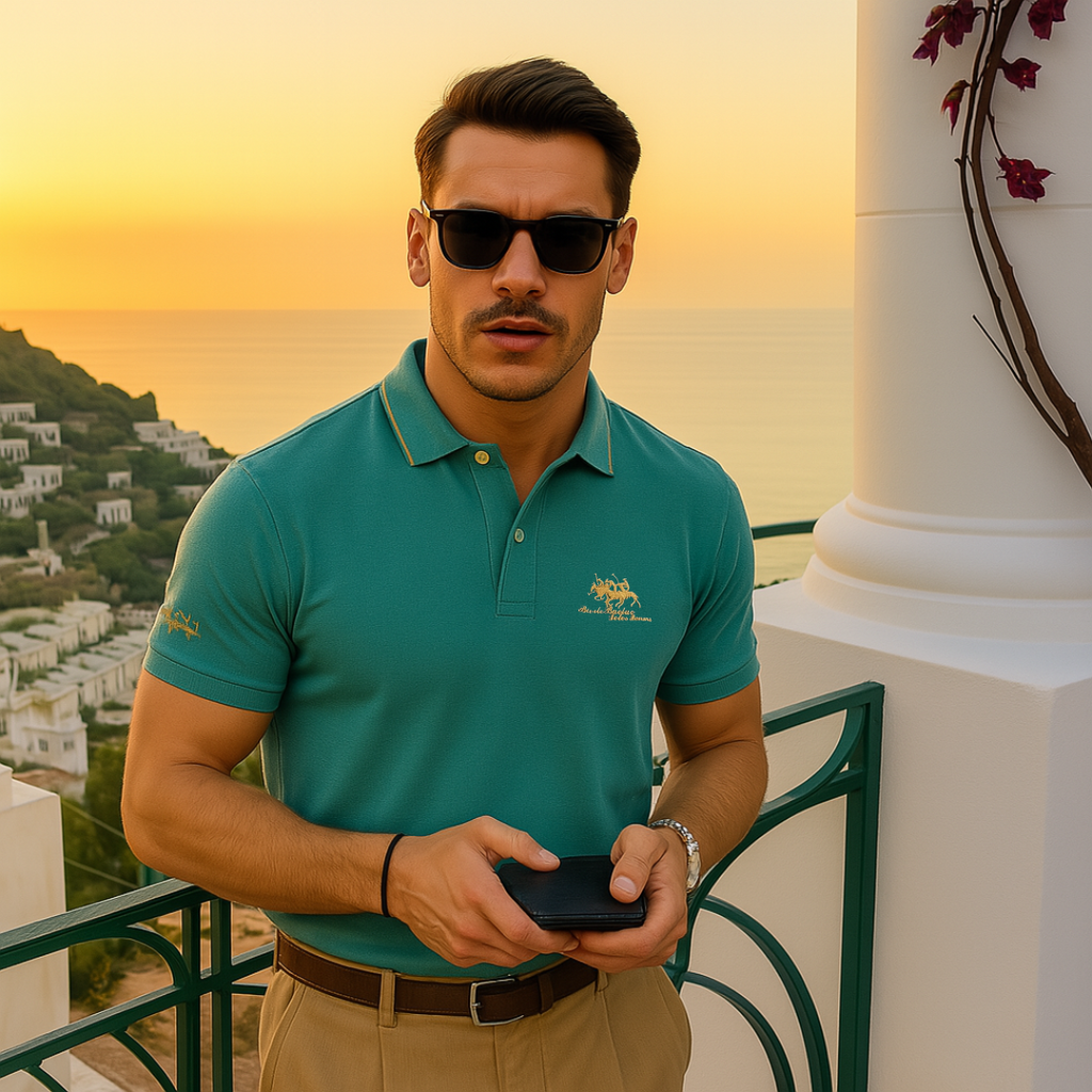 Keegan | Men’s Short Sleeve Button Front Collared Polo Shirt