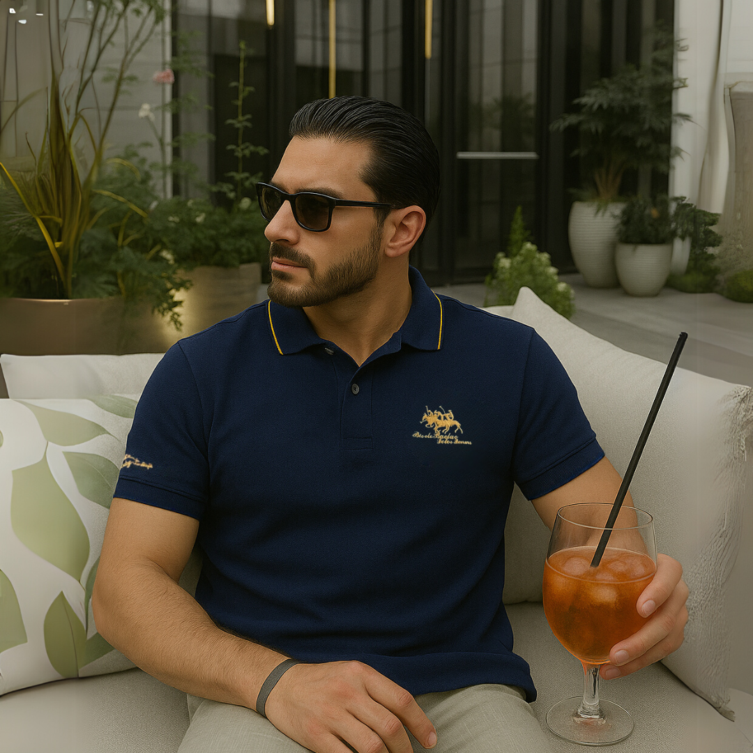 Keegan | Men’s Short Sleeve Button Front Collared Polo Shirt