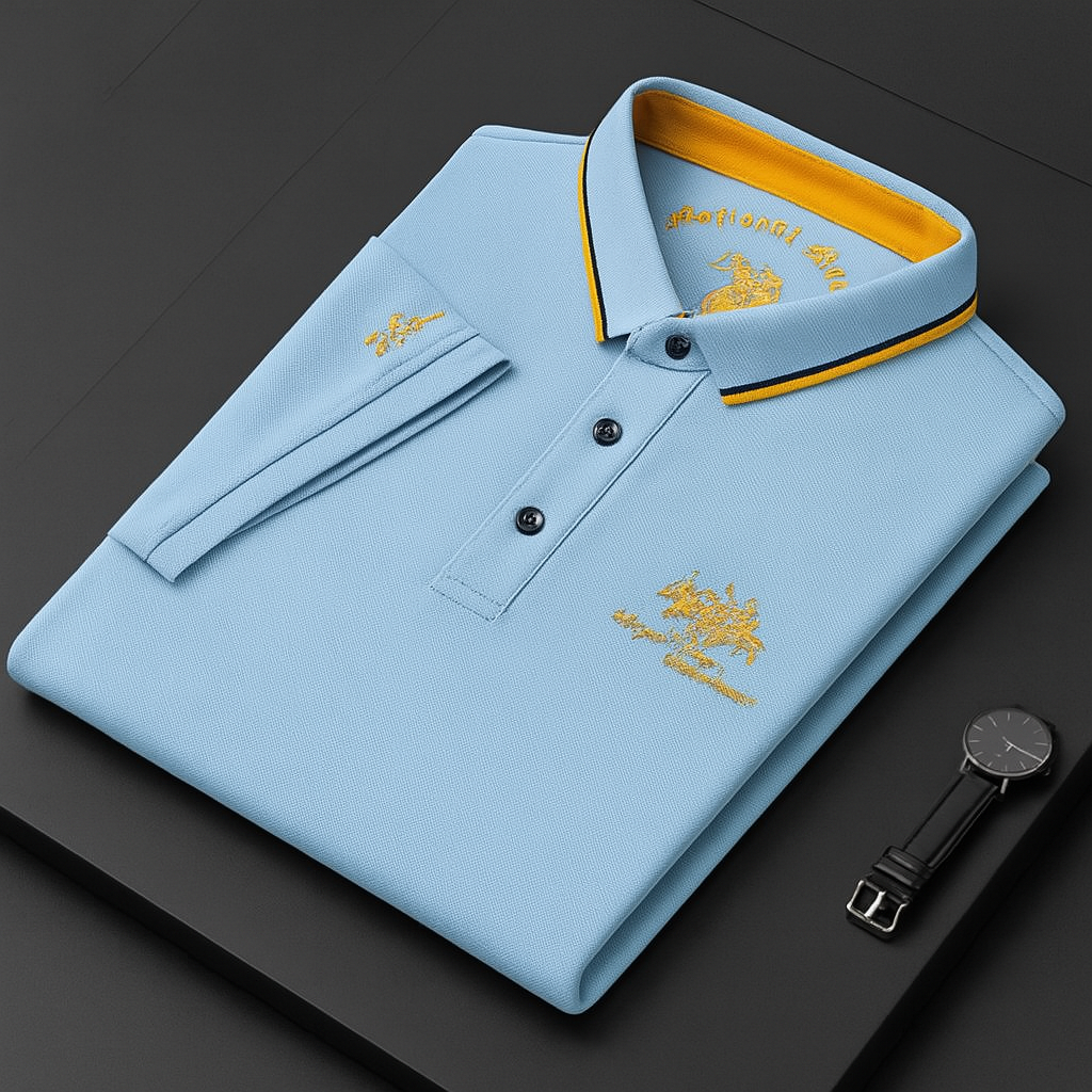 Keegan | Men’s Short Sleeve Button Front Collared Polo Shirt