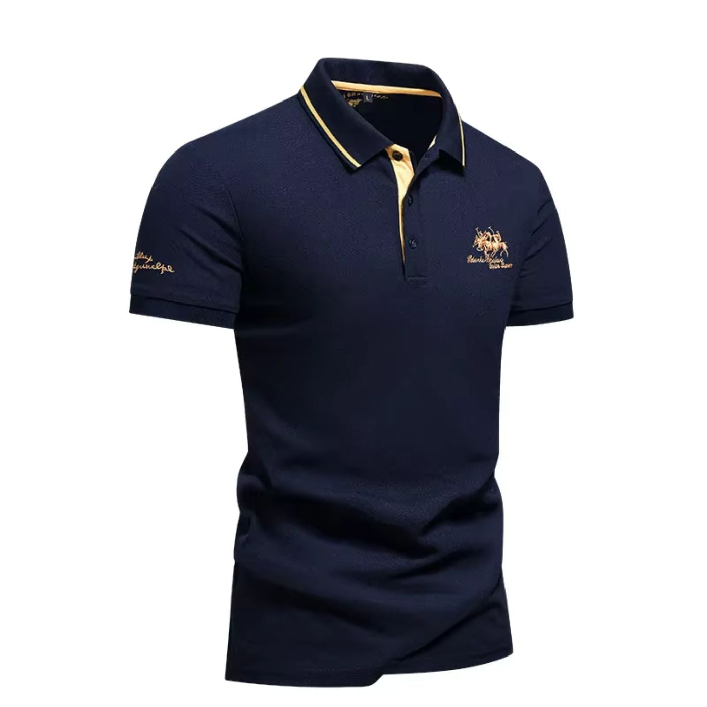Keegan | Men’s Short Sleeve Button Front Collared Polo Shirt