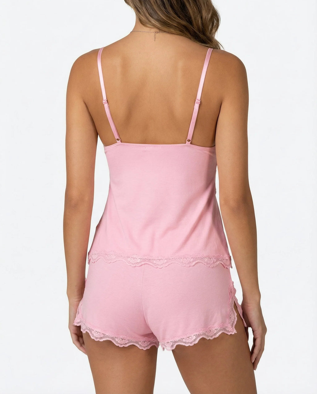 Kendra | Women's Scalloped Sleeveless V Neck Two Piece Set