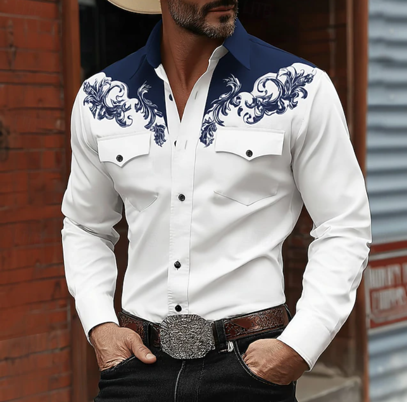 Kendrick | Men's Button Front Long Sleeve Collared Dress Shirt