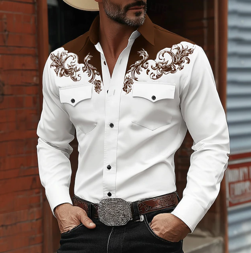 Kendrick | Men's Button Front Long Sleeve Collared Dress Shirt