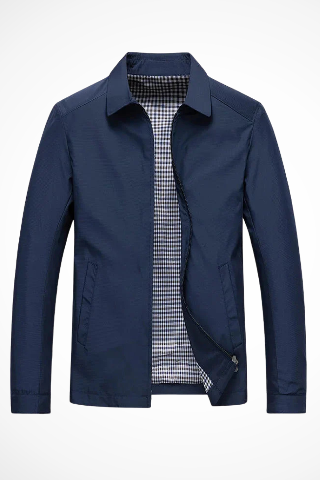 Kenneth | Men's Long Sleeve Front Zip Collared Jacket