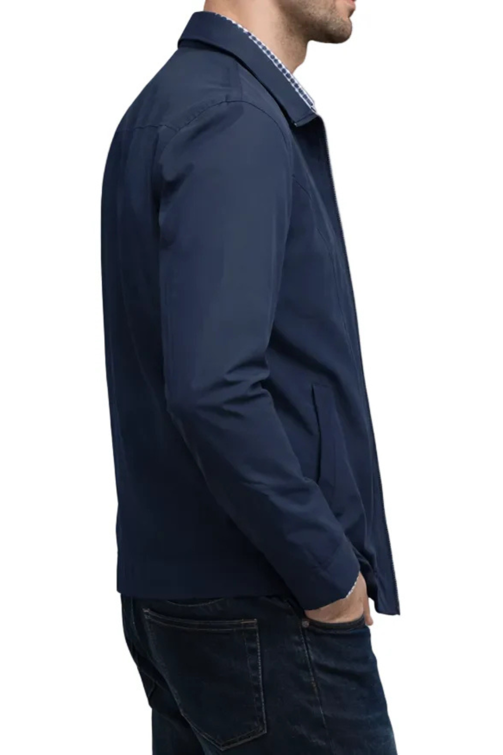 Kenneth | Men's Long Sleeve Front Zip Collared Jacket