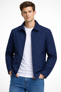 Kenneth | Men's Long Sleeve Front Zip Collared Jacket