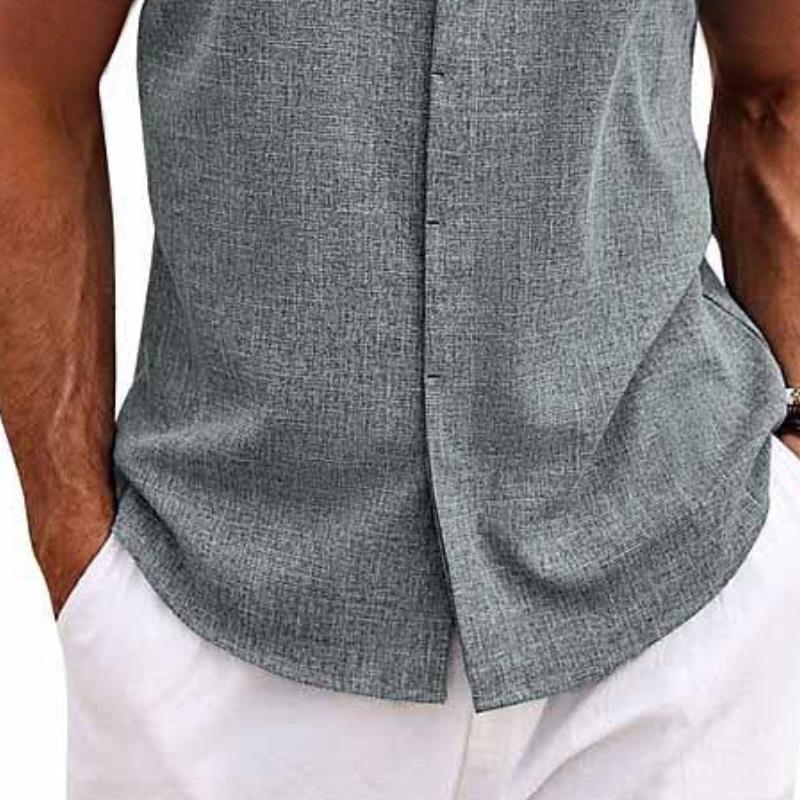 Kimball | Men's Relaxed Fit Sleeveless Button-Down Collared Shirt