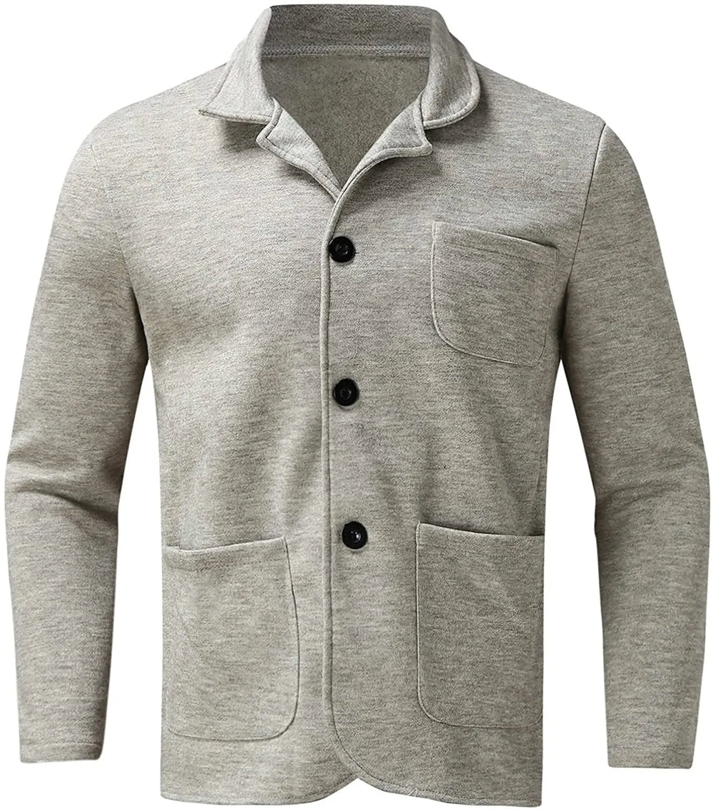 Kirkland | Men's Notch Lapel Long Sleeve Buttoned Blazer
