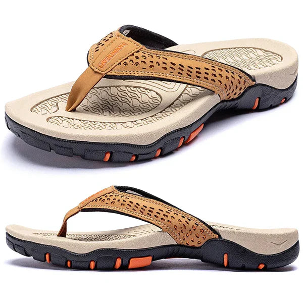 Kofi | Men's Round Toe Slip On Summer Flip Flops