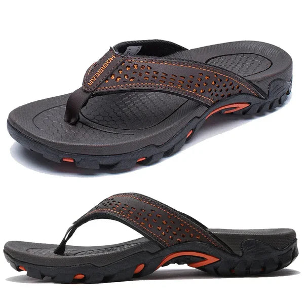 Kofi | Men's Round Toe Slip On Summer Flip Flops