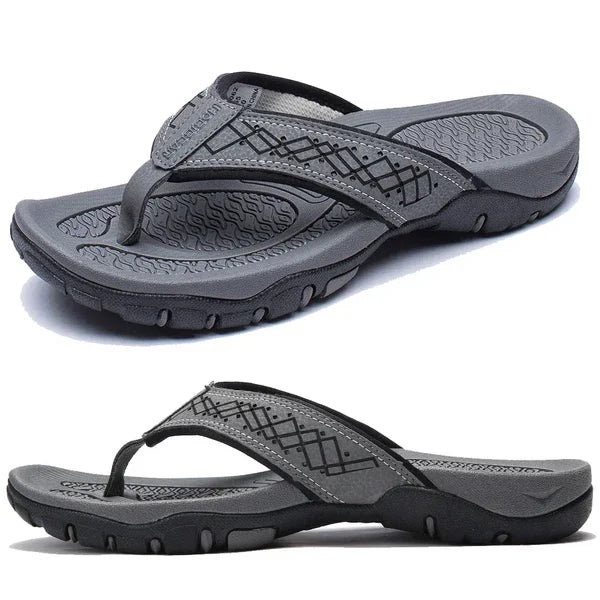 Kofi | Men's Round Toe Slip On Summer Flip Flops