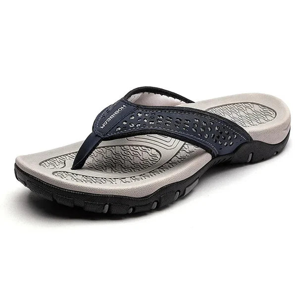 Kofi | Men's Round Toe Slip On Summer Flip Flops