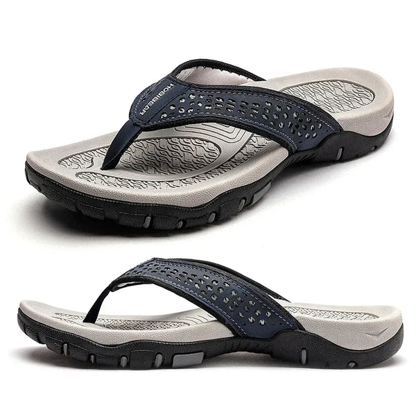 Kofi | Men's Round Toe Slip On Summer Flip Flops