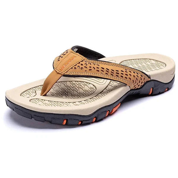Kofi | Men's Round Toe Slip On Summer Flip Flops