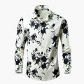 Kolin | Men's Pointed Collar Long Sleeve Floral Dress Shirt