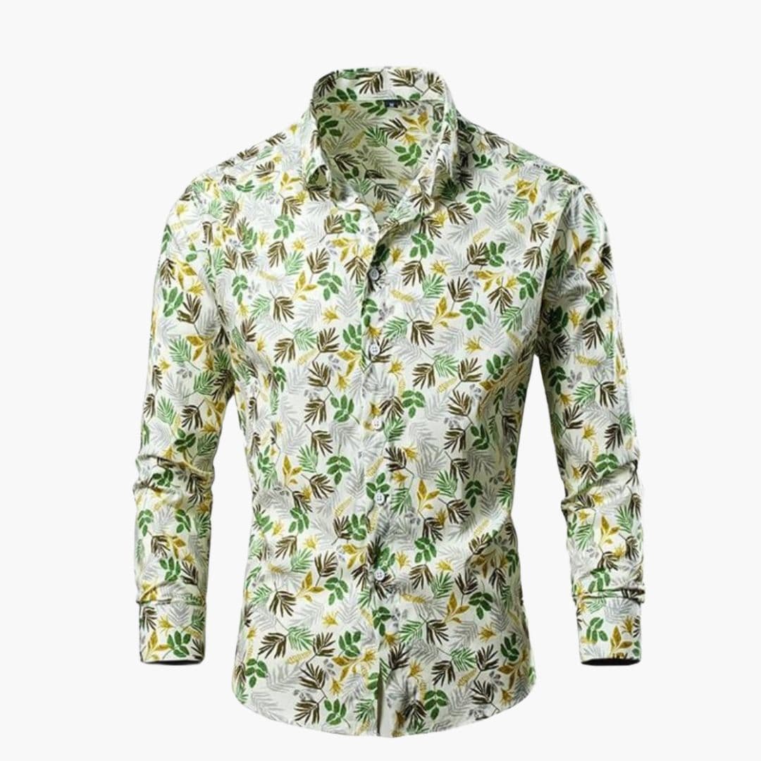 Kolin | Men's Pointed Collar Long Sleeve Floral Dress Shirt