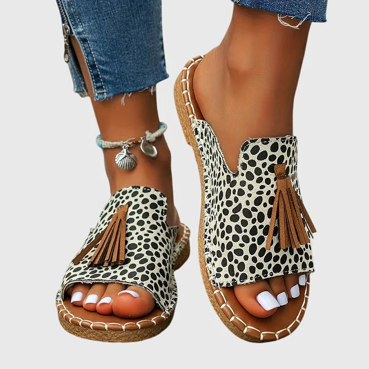 Judith | Women's Slip-On Backless Round Toe Flats