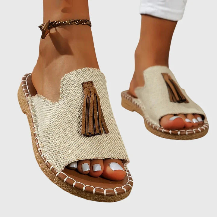 Judith | Women's Slip-On Backless Round Toe Flats