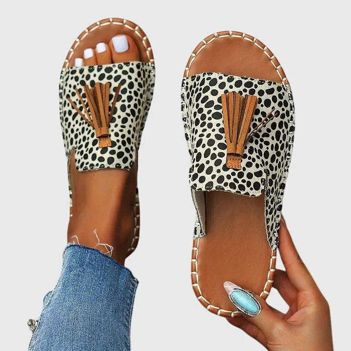 Judith | Women's Slip-On Backless Round Toe Flats