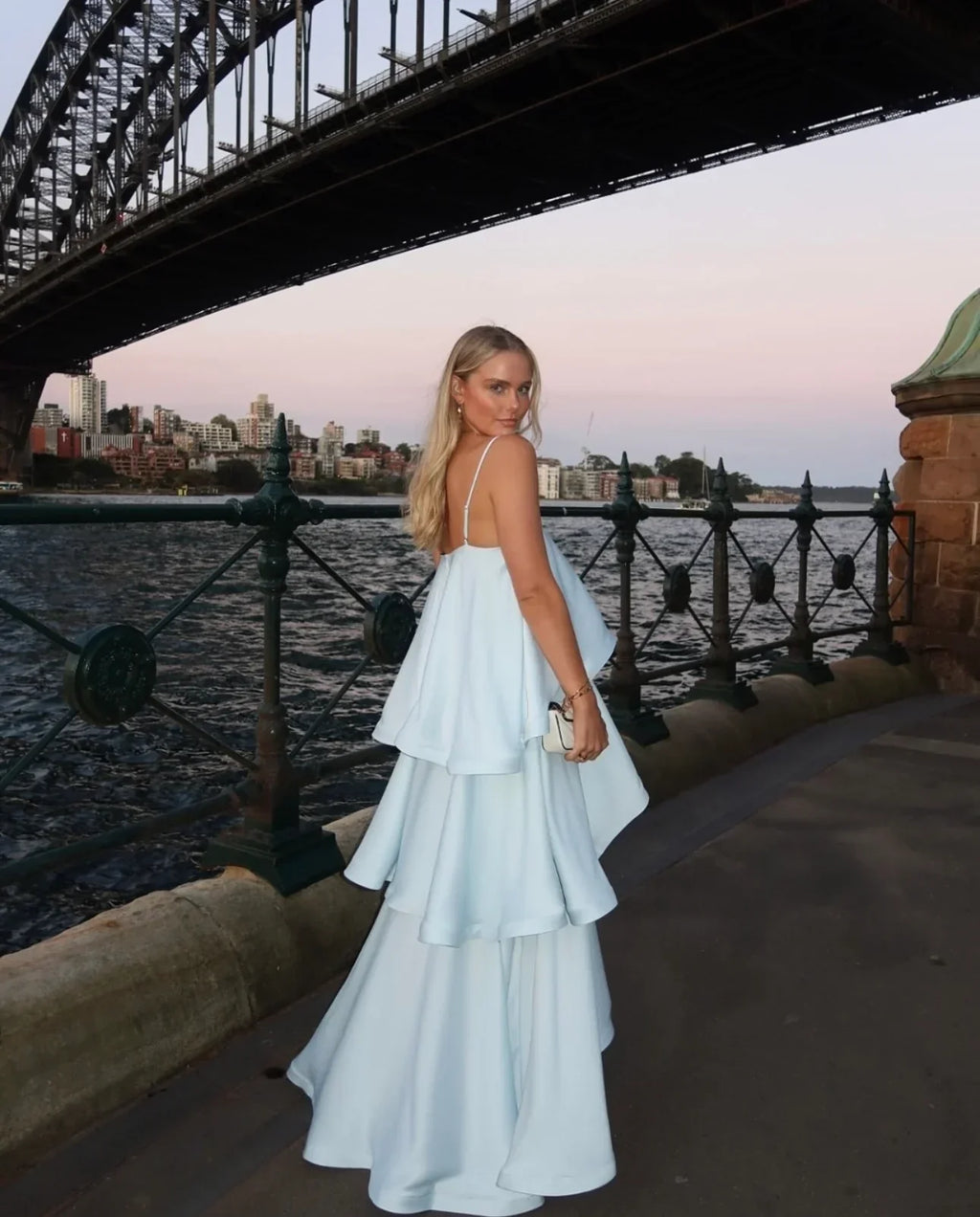 Laney | Women’s Sleeveless Square Neck Flowy Wedding Guest Dress