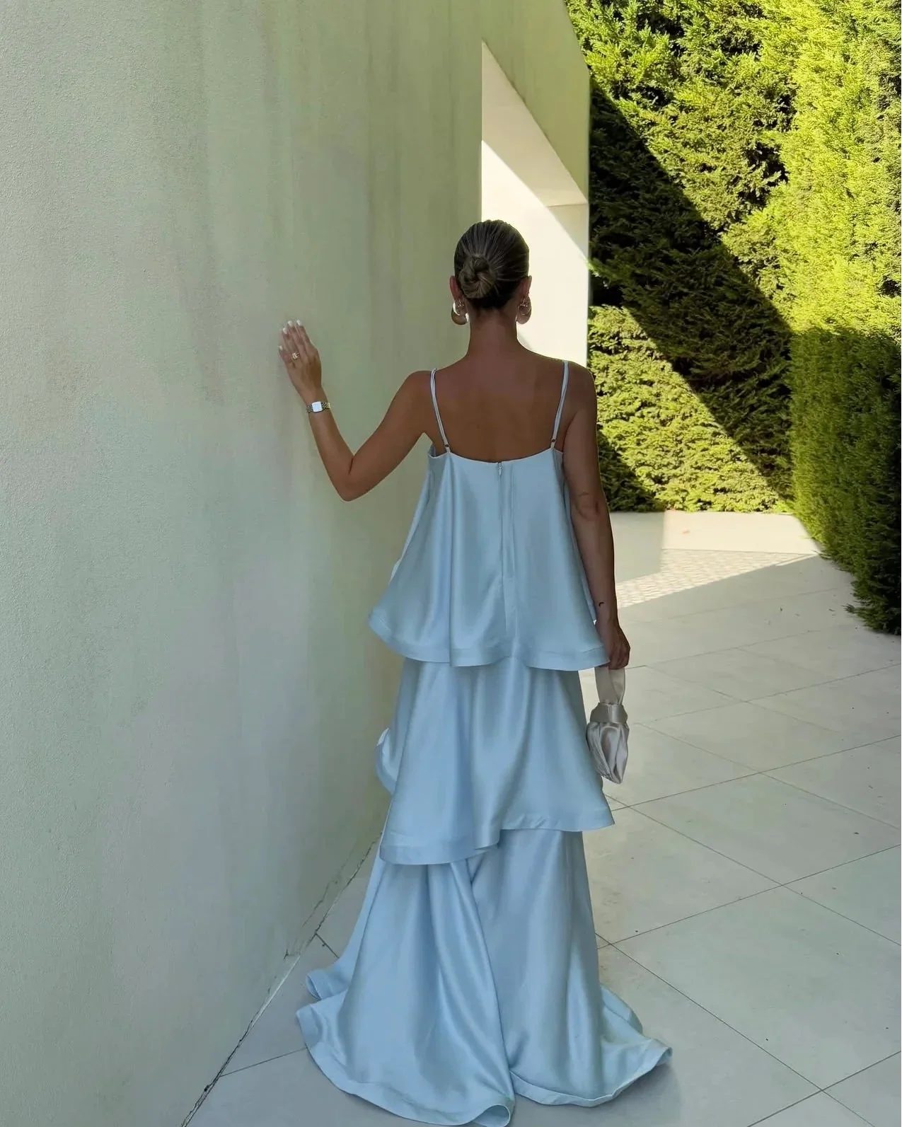Laney | Women’s Sleeveless Square Neck Flowy Wedding Guest Dress