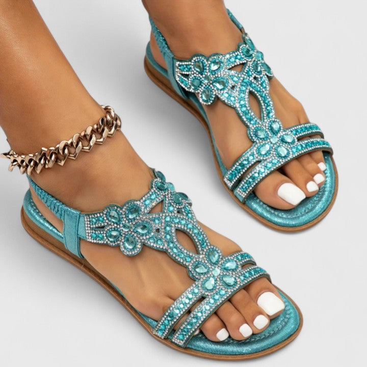 Lavinia | Women's Slip-On Slingback Strap Round Toe Sandals